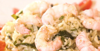 Fricassée de langoustines et son riz pilaf au wakamé